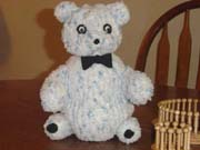 Bear done with stocking loom and polarspun yarn